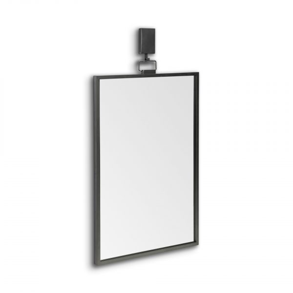 Homeroots - 44" Gunmetal Metal Framed Accent Mirror - Image 4