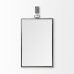 Homeroots - 44" Gunmetal Metal Framed Accent Mirror - Image 2