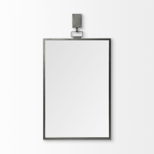 Homeroots - 44" Gunmetal Metal Framed Accent Mirror - Image 2