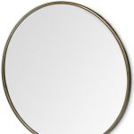 Homeroots - 47" Gold Round Metal Framed Accent Mirror - Image 9