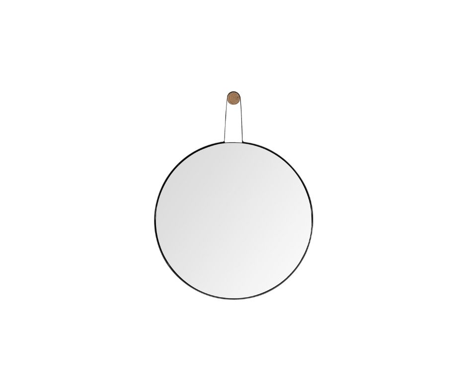 xr:d:DAF8-soMoAM:25,j:1295204901738817907,t:24022714 Homeroots - 26" Black Wood Mirror - Image 1