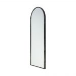Homeroots - Black Arch Full Length Hanging Metal Mirror