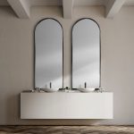 Homeroots - Black Arch Full Length Hanging Metal Mirror - Image 7