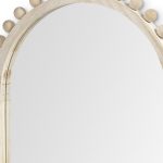 Homeroots - 35" Natural Arch Wood Framed Accent Mirror - Image 5