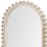 Homeroots - 35" Natural Arch Wood Framed Accent Mirror - Image 3