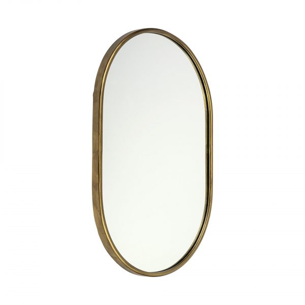Homeroots - Gold Oval Accent Metal Mirror - Image 6