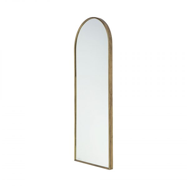 Homeroots - 70" Gold Arch Metal Framed Accent Mirror - Image 3