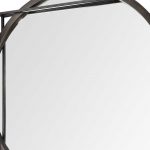 Homeroots - 46" Black Abstract Metal Framed Accent Mirror - Image 6