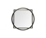 Homeroots - 46" Black Abstract Metal Framed Accent Mirror - Image 2