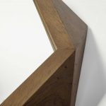 Homeroots - 41" Octagon Brown Wood Frame Wall Mirror - Image 4