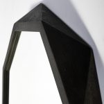 Homeroots - 41" Octagon Black Wood Frame Wall Mirror - Image 6