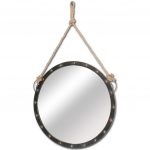 Homeroots - 27" Round Metal Frame Wall Mirror