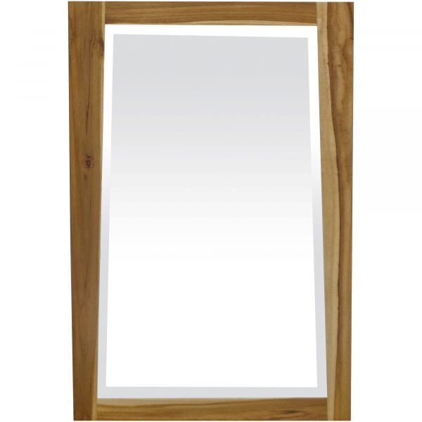 Homeroots - 35" Brown Wood Accent Mirror - Image 3