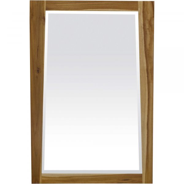 Homeroots - 35" Brown Wood Accent Mirror - Image 4