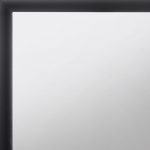 Homeroots - 35" Black Square Wood Framed Mounted Dresser Mirror - Image 3