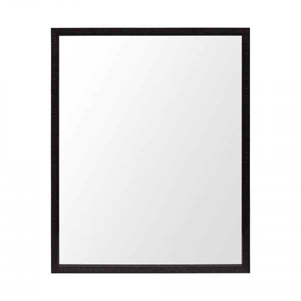 Homeroots - Rectangle Espresso Accent Mirror With Lakeside Design - Image 1
