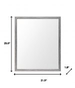 Homeroots - Rectangle Grey Accent Mirror With Driftwood Quality Frame - Image 8