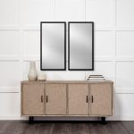 Homeroots - Rectangle Black Accent Mirror With Oxidized Finish Frame - Image 7