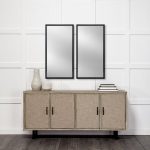 Homeroots - Rectangle Espresso Accent Mirror With Lakeside Design - Image 6
