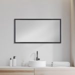 Homeroots - Rectangle Espresso Accent Mirror With Lakeside Design - Image 7