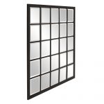 Homeroots - Rectangular Antique Black Finish Mirror With Beveled Edge - Image 3