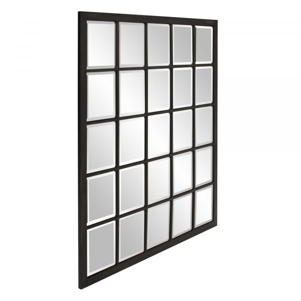 Homeroots - Rectangular Antique Black Finish Mirror With Beveled Edge - Image 3
