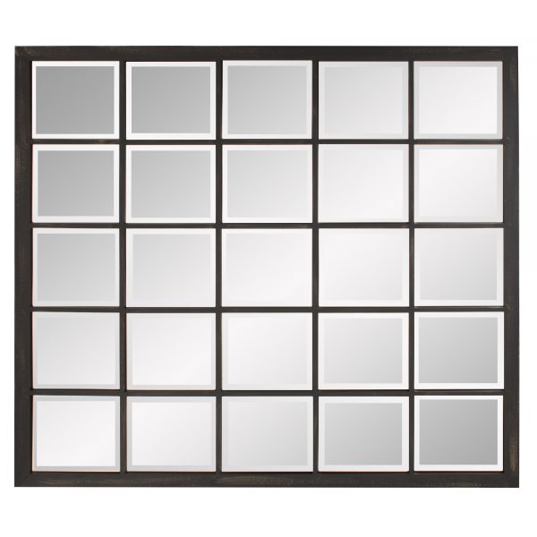 Homeroots - Rectangular Antique Black Finish Mirror With Beveled Edge - Image 4