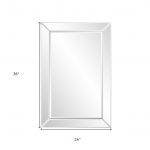 Homeroots - 36" Glass Framed Accent Mirror - Image 6