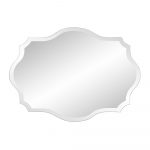 Homeroots - 32" Clear Scalloped Edges Unframed Accent Mirror - Image 5
