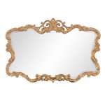 Homeroots - 27" Gold Ornate Scroll Framed Accent Mirror - Image 2