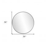 Homeroots - 36" Black Round Framed Accent Mirror - Image 8