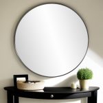 Homeroots - 36" Black Round Framed Accent Mirror - Image 2