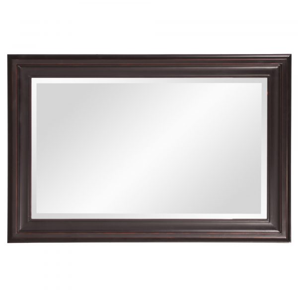 Homeroots - 33" Bronze Wood Accent Mirror - Image 4