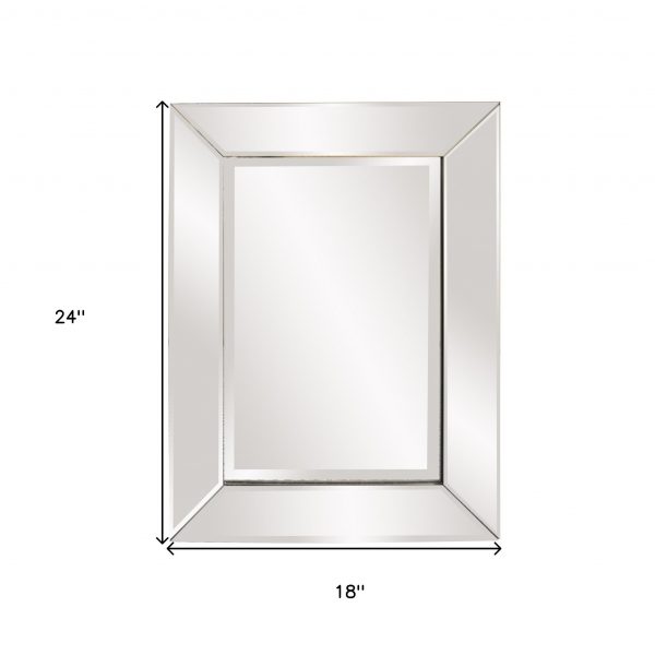 Homeroots - 24" Clear Beveled Edge Frame Accent Mirror - Image 8