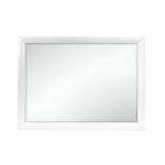 Homeroots - 34" White Wood Framed Accent Mirror - Image 2
