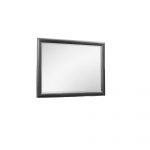 Homeroots - 35" Dark Gray Wood Framed Mounted Dresser Mirror - Image 3