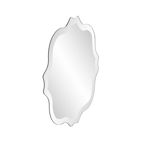 Homeroots - 16" Gray Abstract Unframed Accent Mirror - Image 4