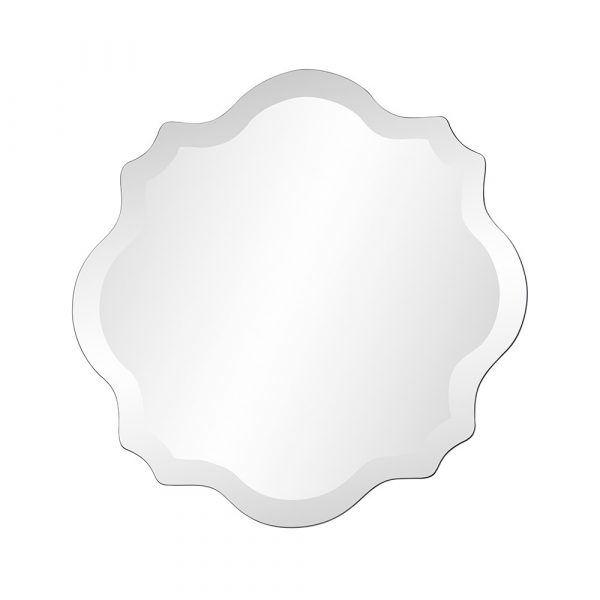 Homeroots - 16" Gray Abstract Unframed Accent Mirror - Image 5