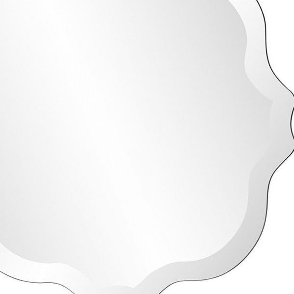 Homeroots - 16" Gray Abstract Unframed Accent Mirror - Image 7