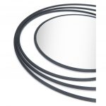 Homeroots - 32" Black Oval Steel Framed Accent Mirror - Image 5