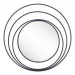 Homeroots - 32" Black Oval Steel Framed Accent Mirror - Image 3