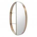 Homeroots - 34" Bronze Oval Steel Framed Accent Mirror - Image 7