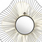 Homeroots - 22" Black Abstract Metal Framed Accent Mirror - Image 5