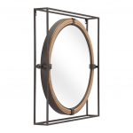Homeroots - 22" Gray Square Steel Framed Accent Mirror - Image 4