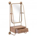 Homeroots - 36" Gold Steel Framed Accent Mirror - Image 4