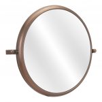 Homeroots - Industrial Gold Round Mirror - Image 4