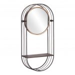 Homeroots - Industrial Gray Mirror Shelf - Image 4