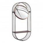 Homeroots - Industrial Gray Mirror Shelf - Image 5