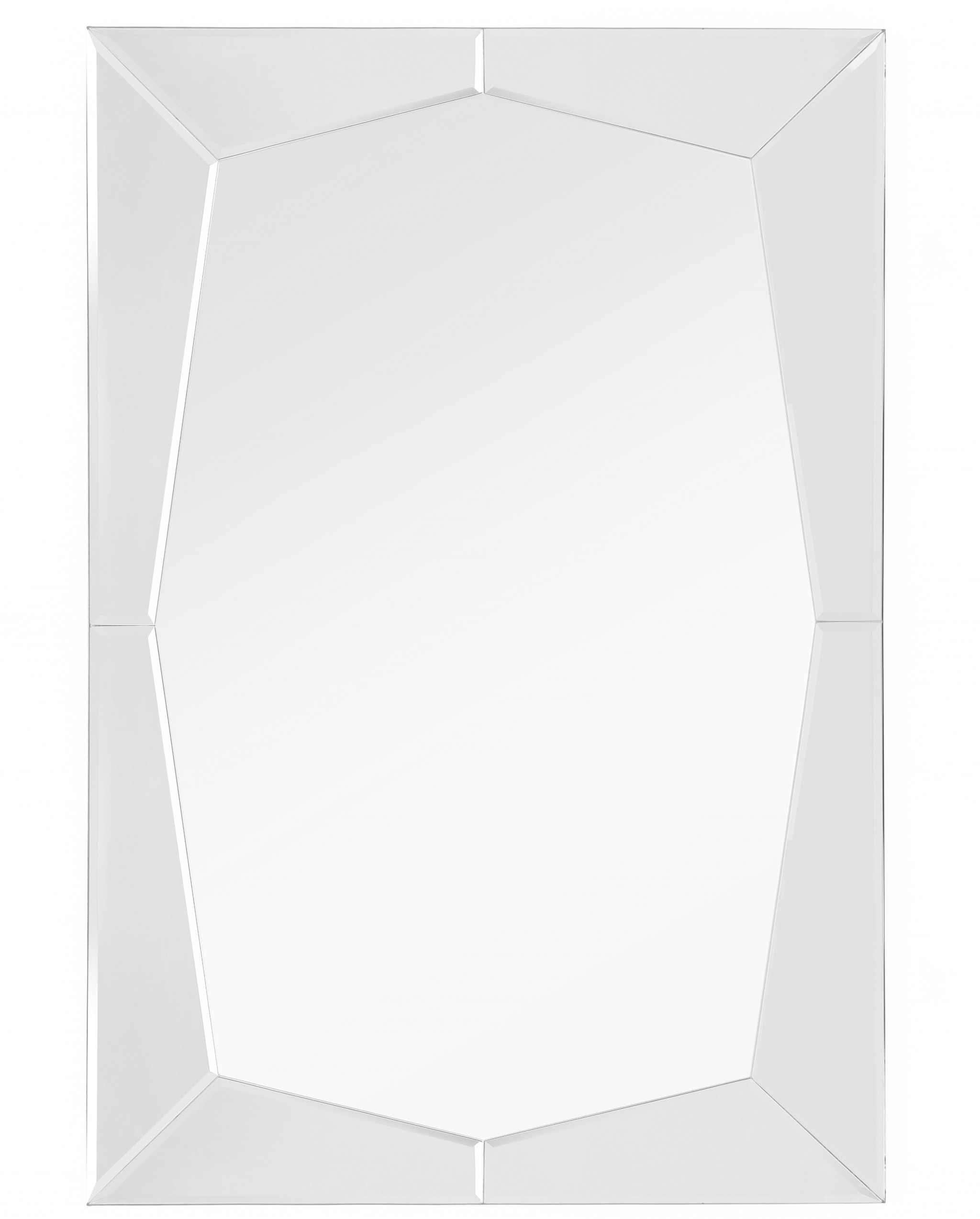 396576_1 Homeroots - 36" Clear Glass Framed Accent Mirror - Image 1