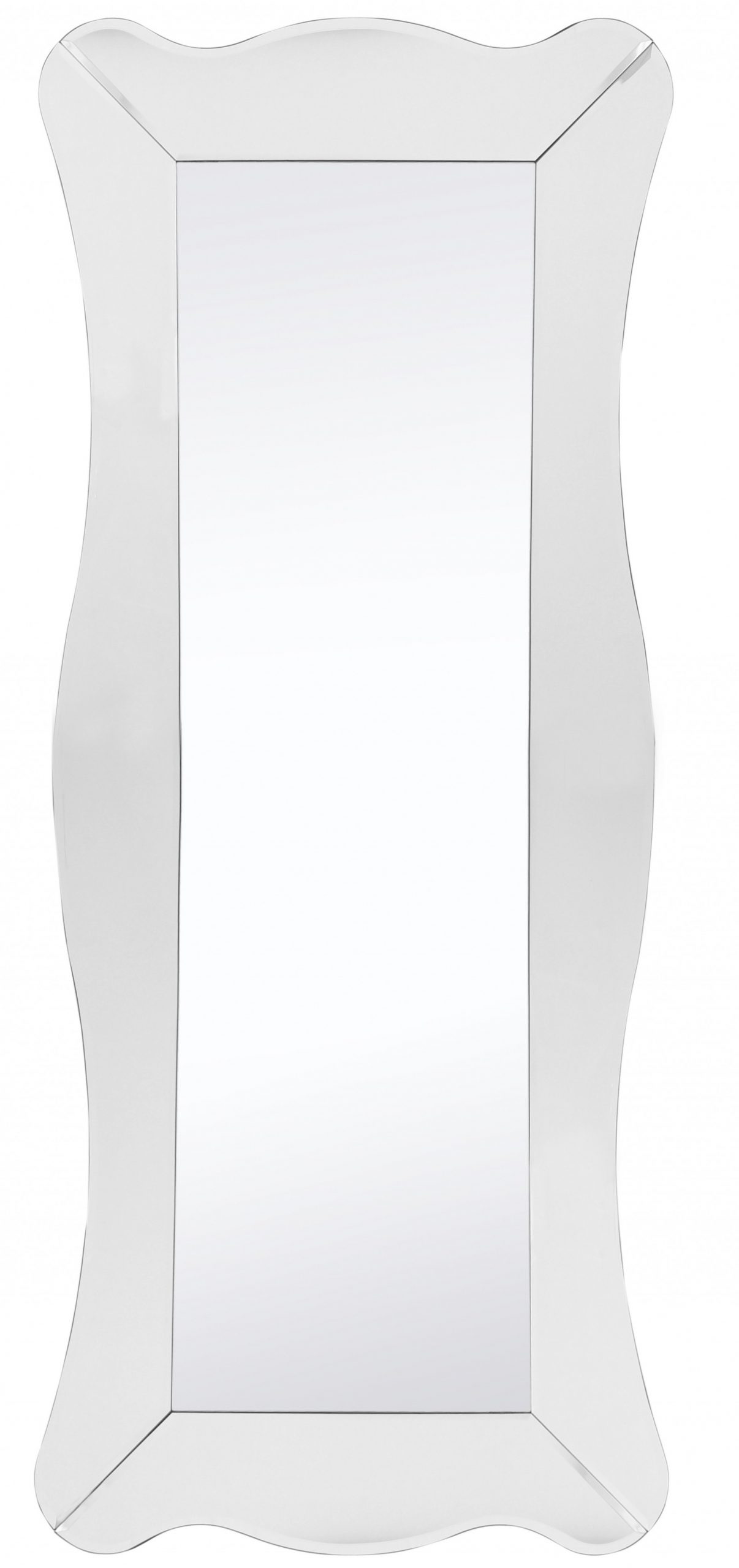 396577_1 Homeroots - 65" Clear Novelty Glass Framed Full Length Hanging Mirror - Image 1